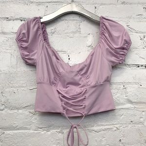 Small Lavender Crop top